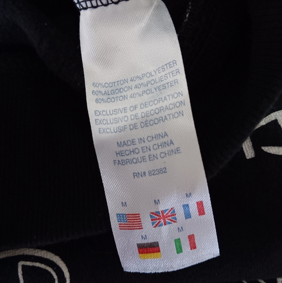 Champion Heritage Black Fleece Pull On Hoodie Boys Size Large - Picture 9 of 11